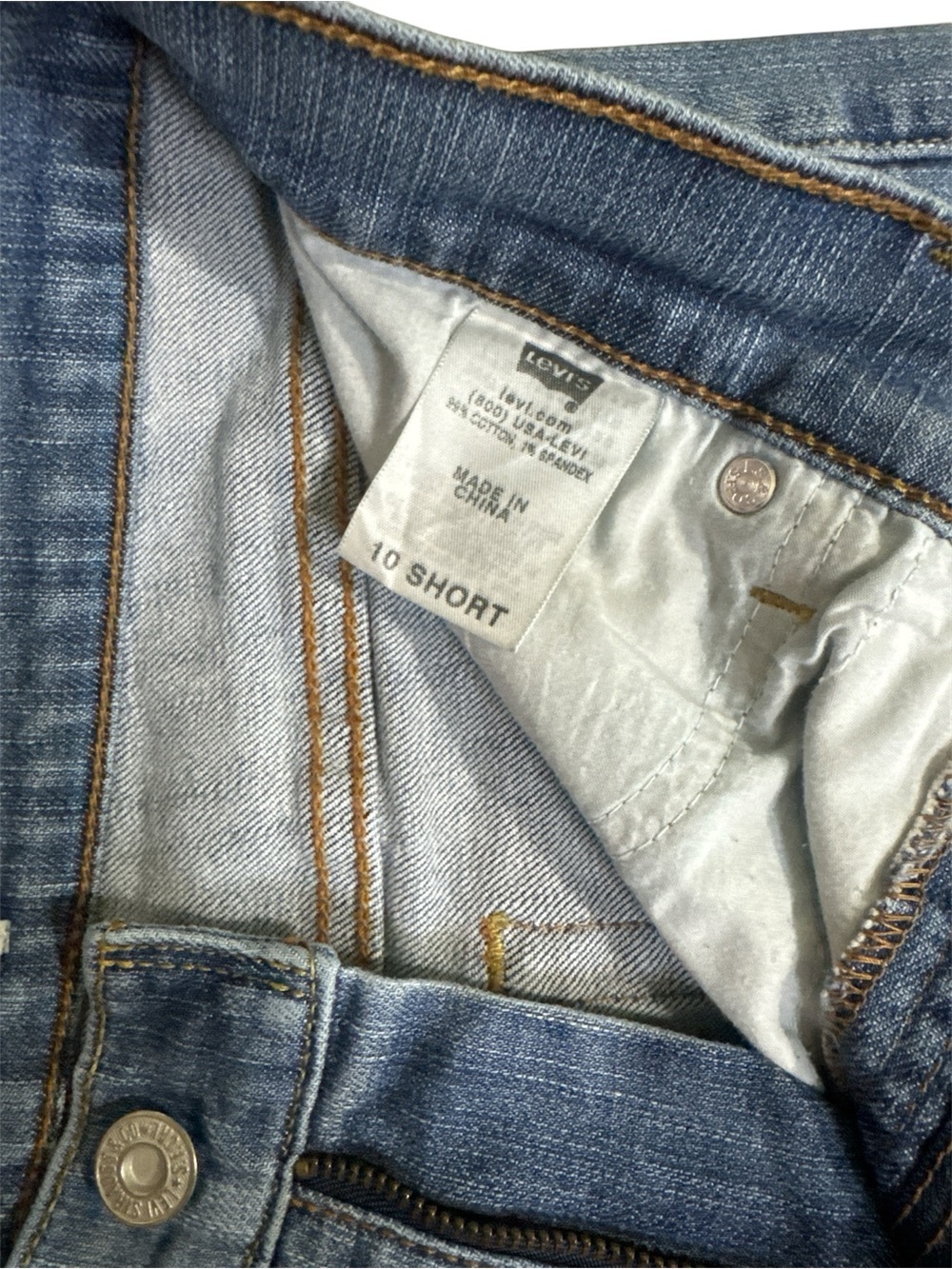 Levi’s 440 Classic Bootcut Jeans Women’s Size 10 Short Medium Wash Stretch Denim - Picture 6 of 6